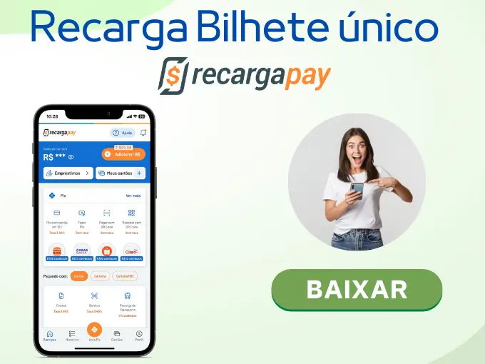 Recarga Bilhete Único RecargaPay