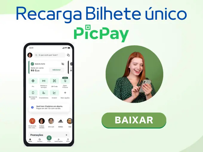Recarga Bilhete Único PicPay