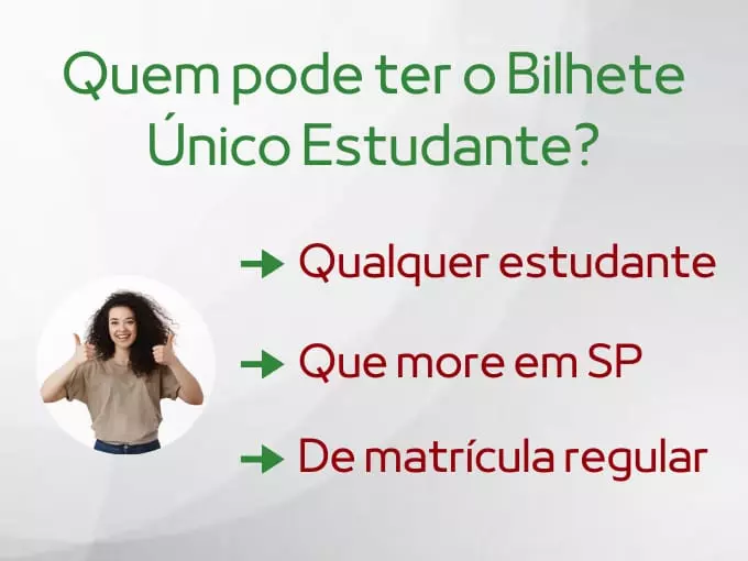 Quem pode ter o Bilhete Único Estudante?